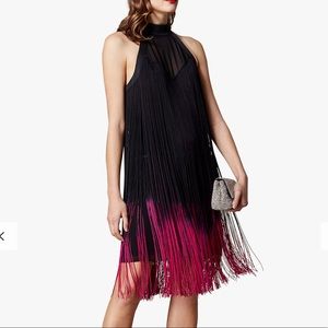 karen millen dip dye fringe dress